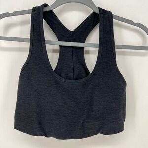 Beyond Yoga Womens Sports Bra Charcoal Heather Gray Size Medium Gym Yoga